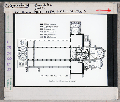 Vorschaubild Seligenstadt: Einhardtsbasilika, Grundriss 